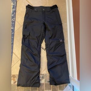 Spyder Snowboarding Pants - Black (Size: Small w/ adjustable waist)